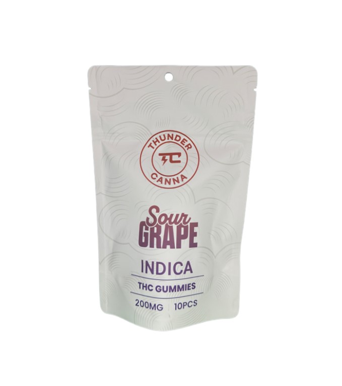 Photograph of Product: Thunder Canna - Sour Grape - 200mg (10x20mg)