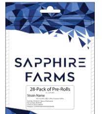 Photograph of product: Sapphire Farms | Bubba Berry | Prerolls | 28 pk