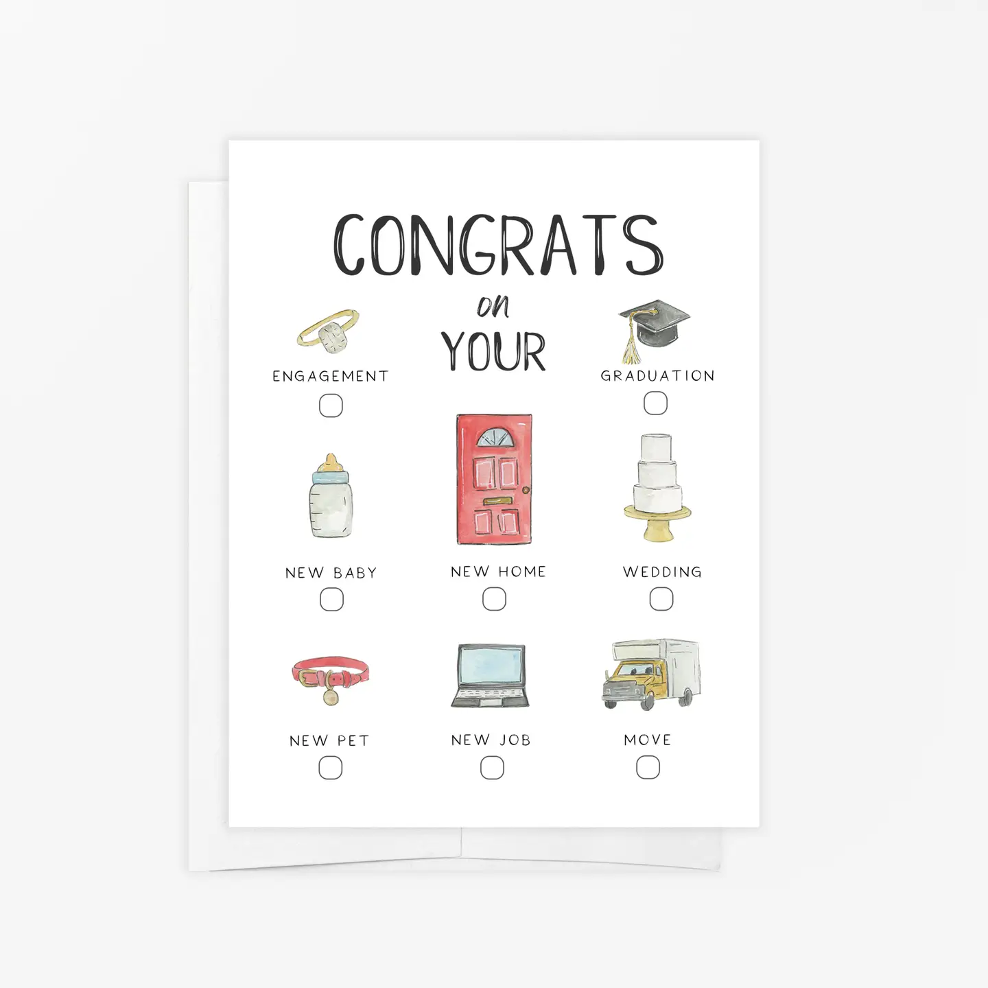 Photograph of product: CONGRATS ON | CONGRATS CARD