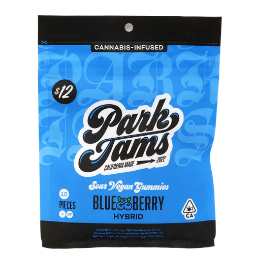 Photograph of product: 2:1 BLUEBERRY 100MG 10PACK GUMMIES