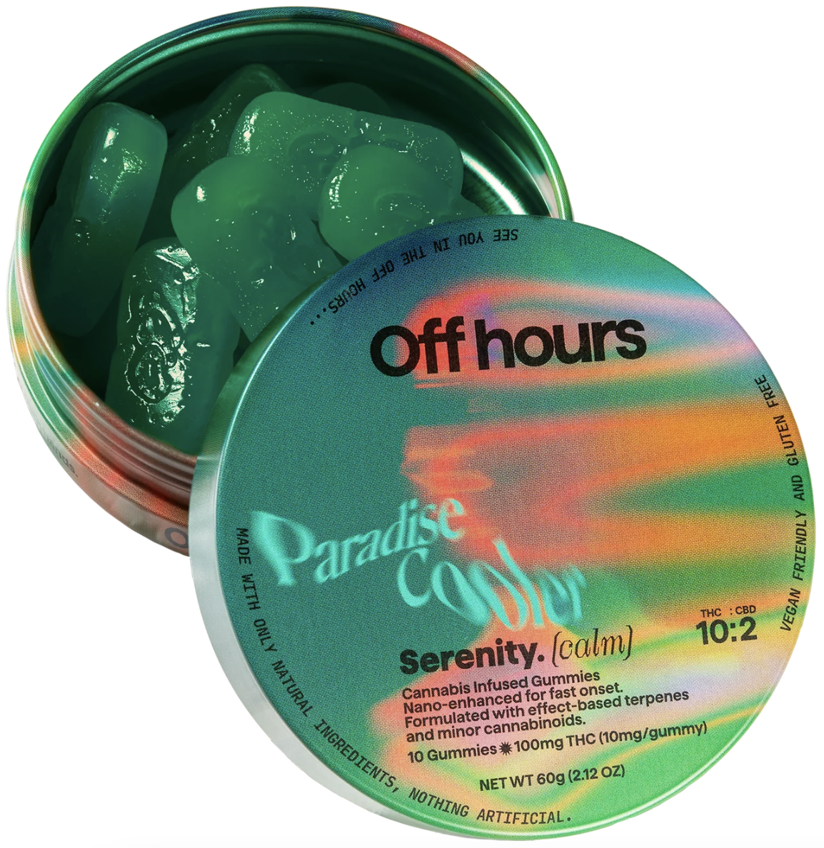 Photograph of product: E15 | "Serenity" Paradise Cooler Gummies | Off Hours