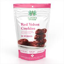 Photograph of product: Love's Oven Red Velvet Cookies 100mg