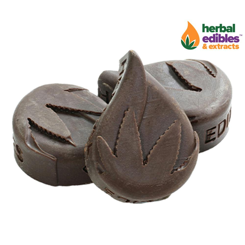 Photograph of product: Herbal Edibles| Chocolate Drops| 500mg