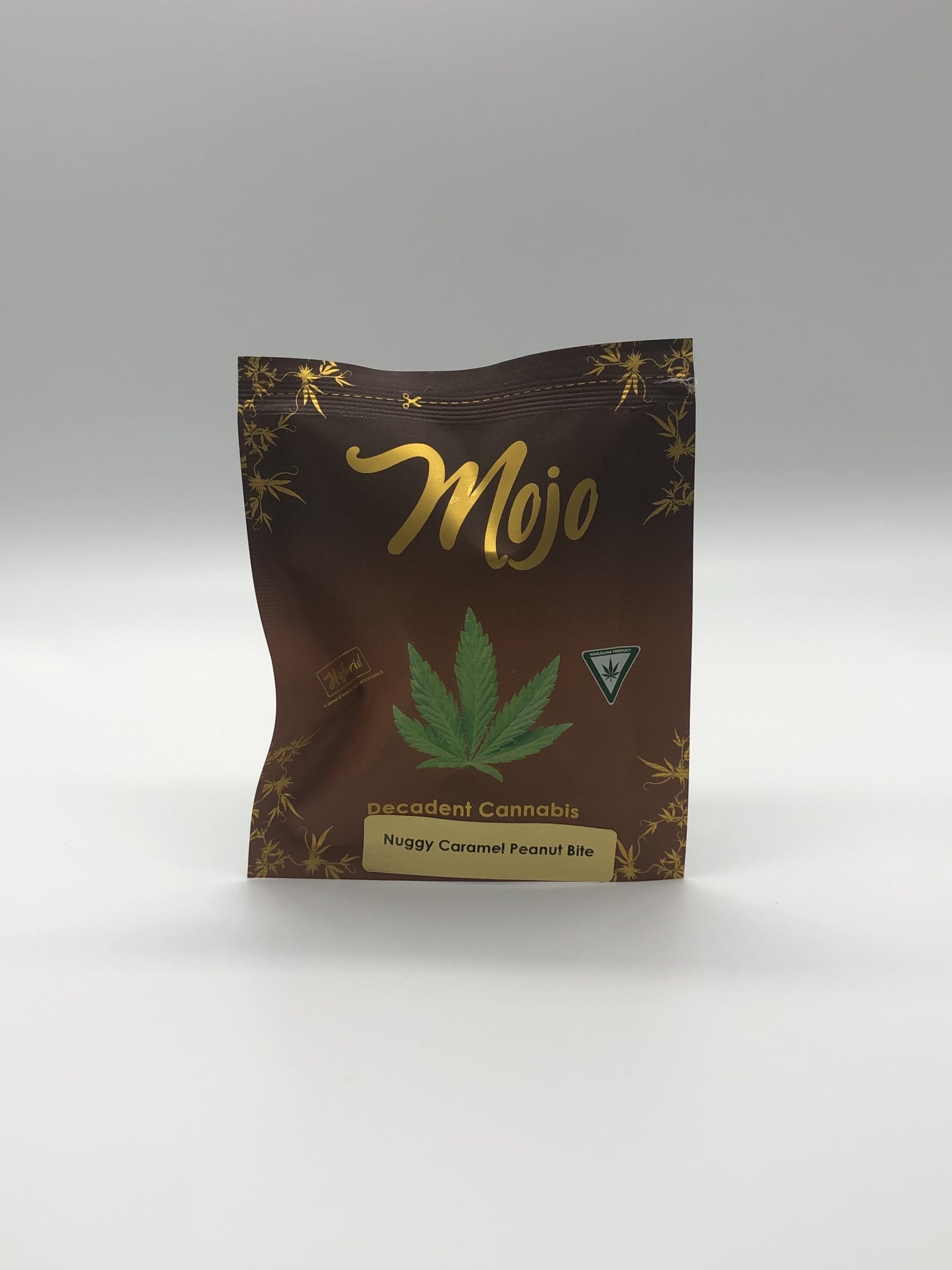 Photograph of product: Mojo Nuggy Caramel Peanut Bites 10mg
