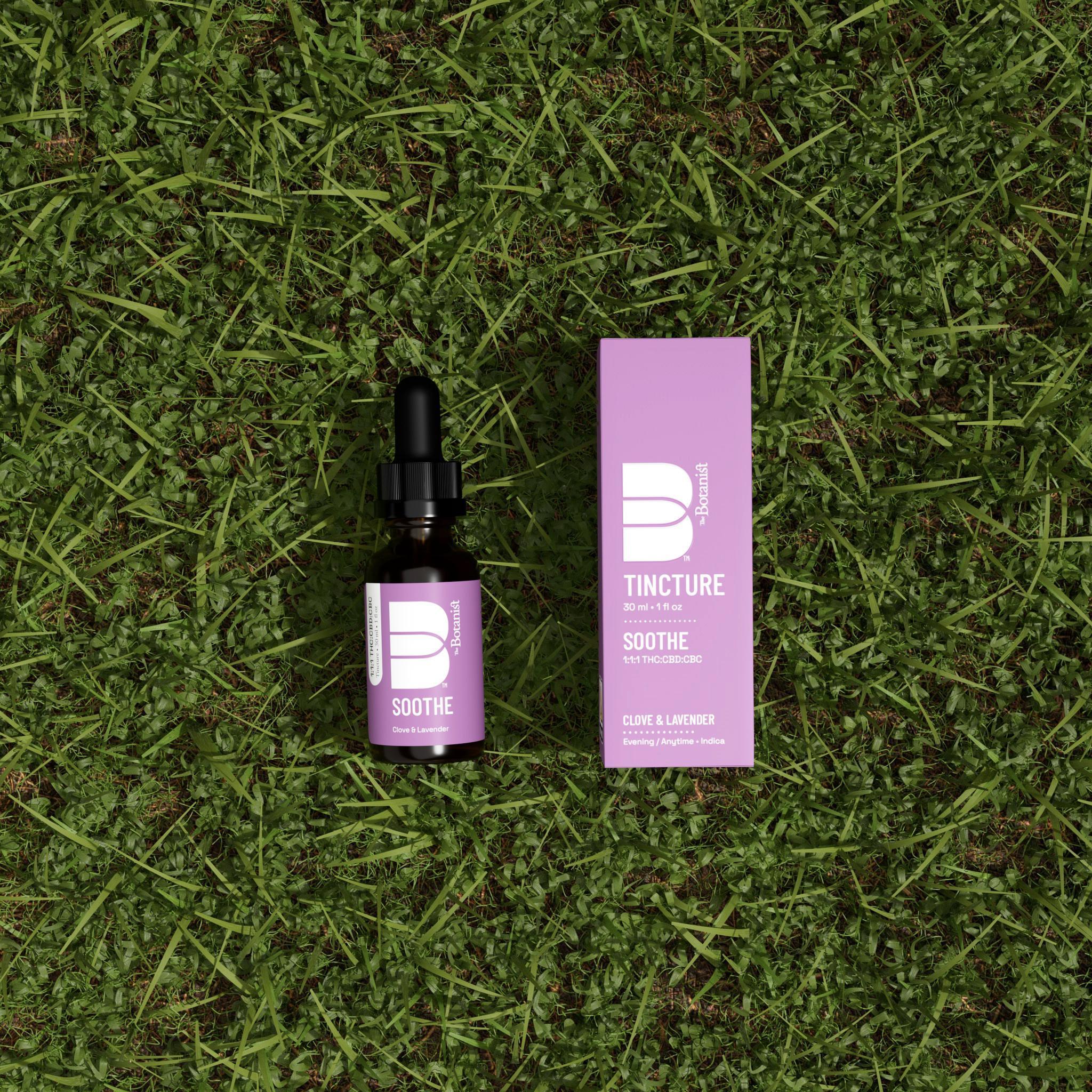 Photograph of product: The Botanist - Soothe 1:1:1 TH-oui:CBD:CBC - 100mg - Ingestible - Tinctures