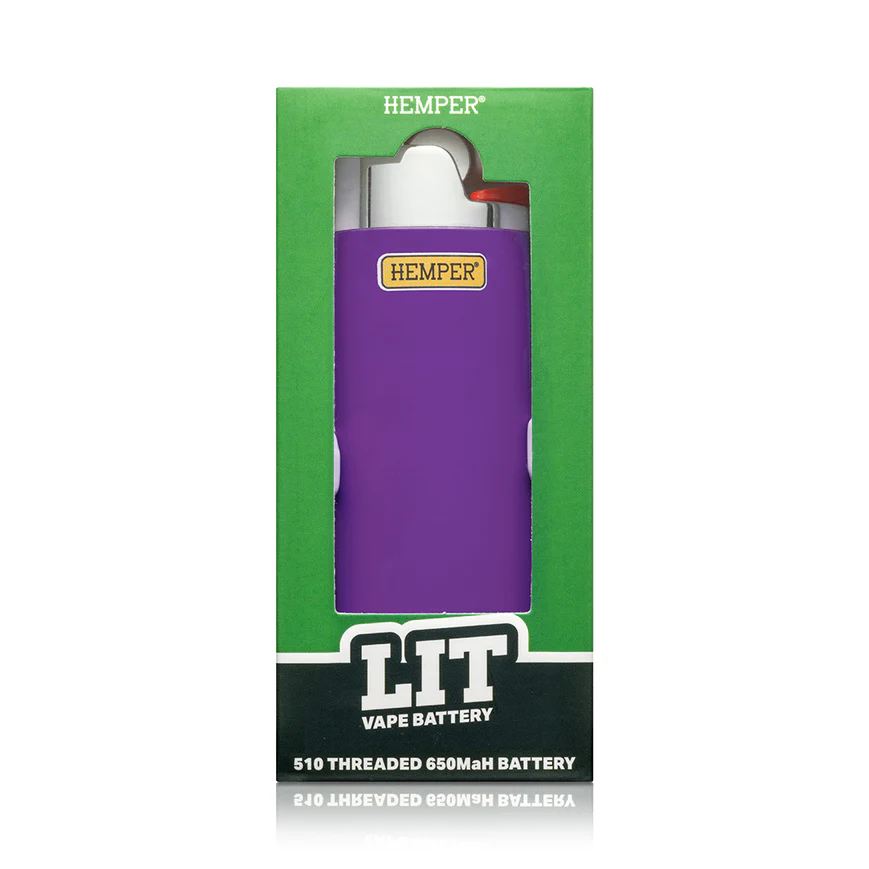 Photograph of product: Hemper | Lit Vape Battery | Purple