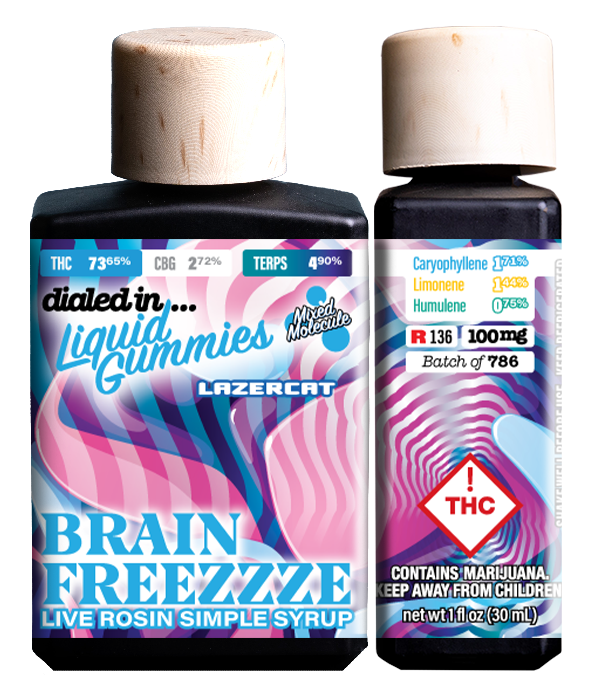 Photograph of product: Dialed In - Rosin Gummies - #1864 Double Berry - 100mg