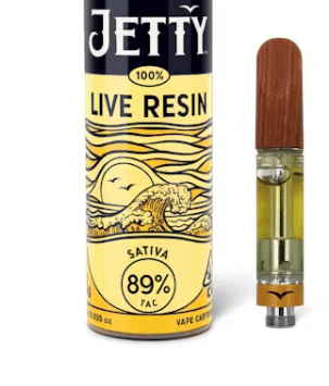 Photograph of product: Jetty: Garlic Jam (H) | 100% Live Resin Cartridge - 1g - 