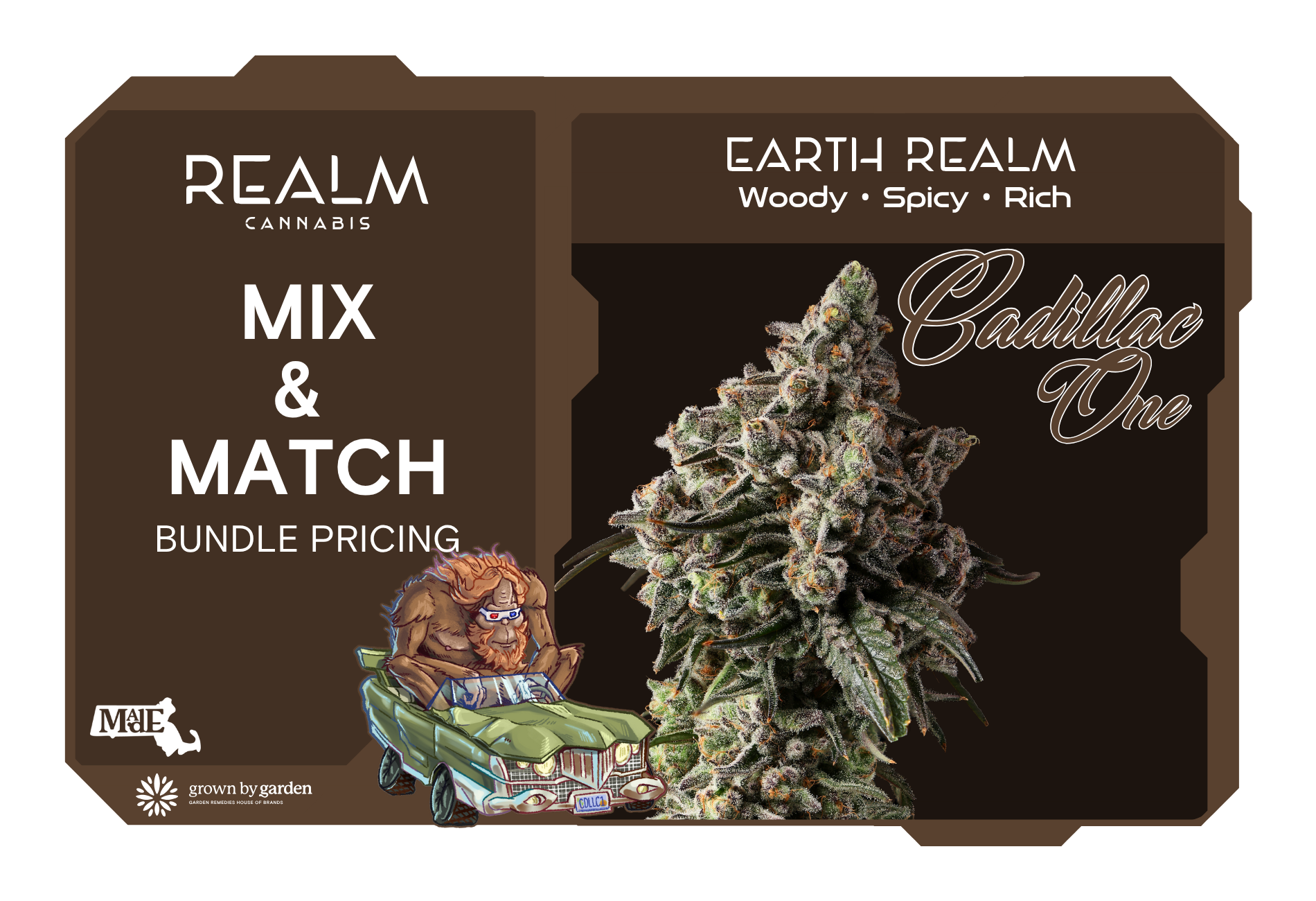 Photograph of product: Cadillac One I Earth - 3.5g