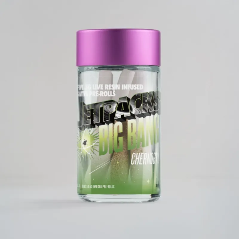Photograph of product: Jetpacks | Chernobyl | Diamond Infused | 5pk | 2.5g
