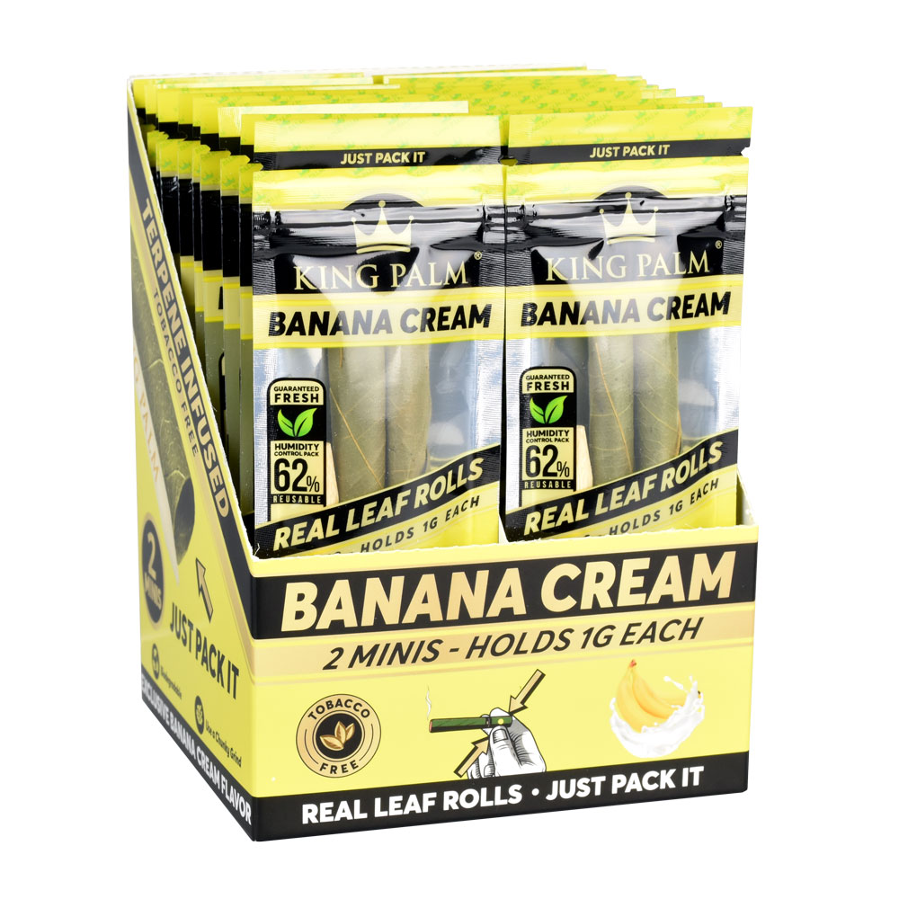 Photograph of product: King Palm Banana Cream Terpene Infused Leaf Rolls - Regular