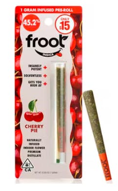 Photograph of product: Cherry Pie (I) 1g Infused Pre-Roll - Retail