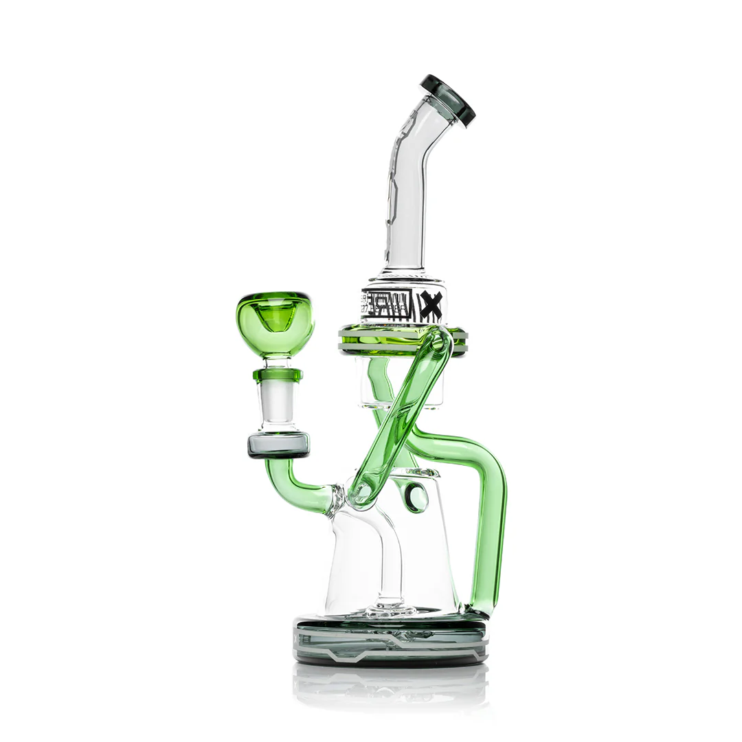 Photograph of product: Hemper | Cyberpunk XL | Green | Recycler Bong