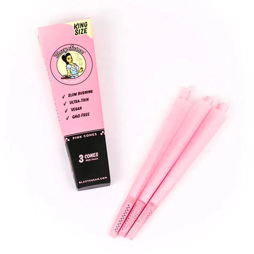 Photograph of product: Blazy Susan King Size Slim Pink Cones 3pk
