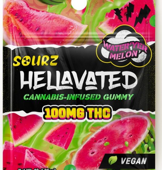 Photograph of product: Hellavated Gummy: Sour Watermelon - 