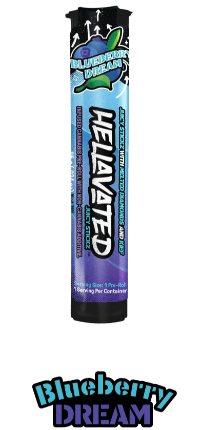 Photograph of product: Hellavated - Juicy Stickz Blueberry Dream -.78g