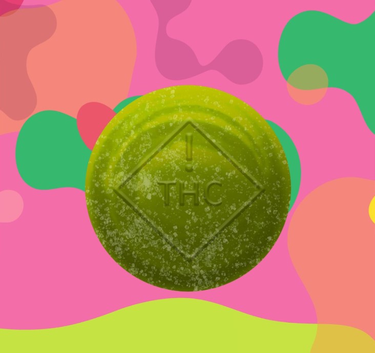 Photograph of product: JAMS Fast Acting Jellies Sour Green Apple (H) 00867 (20pk) (AU)