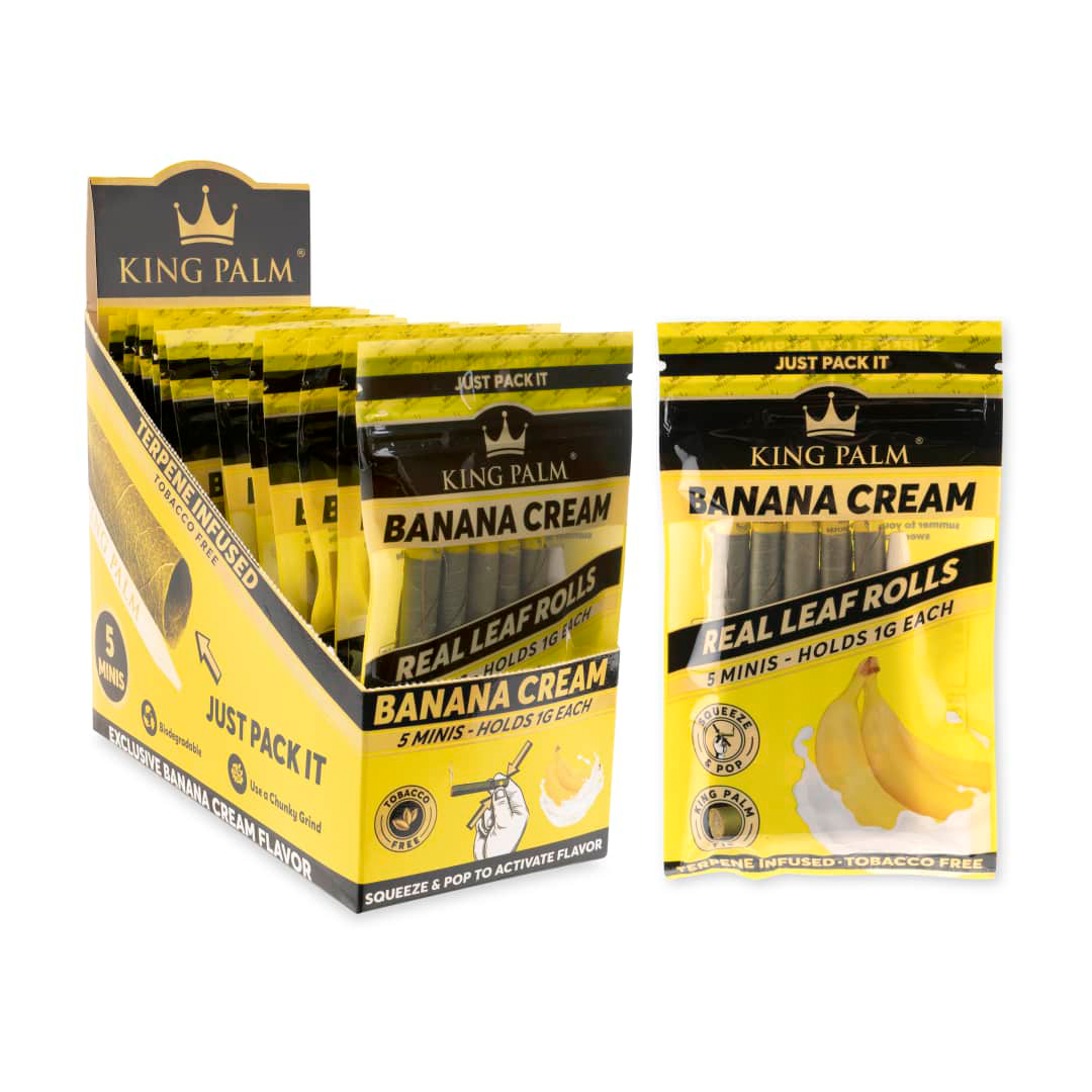 Photograph of product: King Palm Mini Cones- Banana Cream 5pk