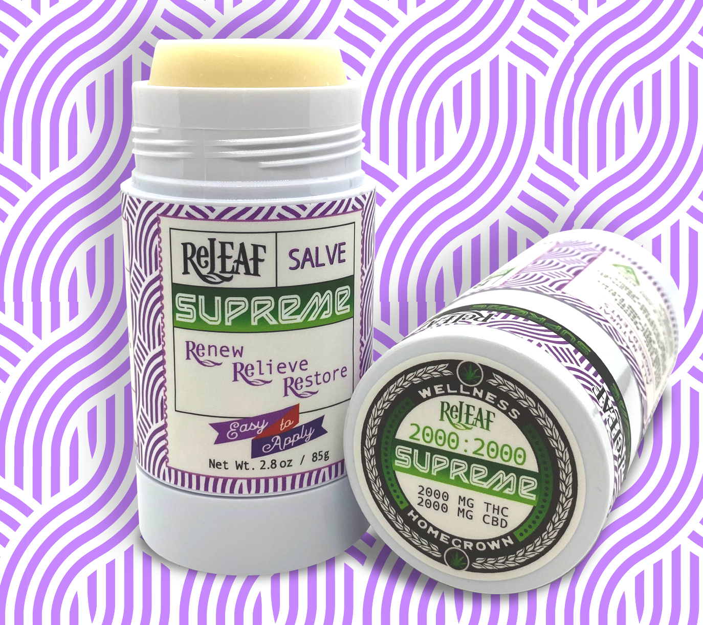 Photograph of Product: BAKED RELEAF - SUPREME SALVE - LAVENDER - 2000:2000MG