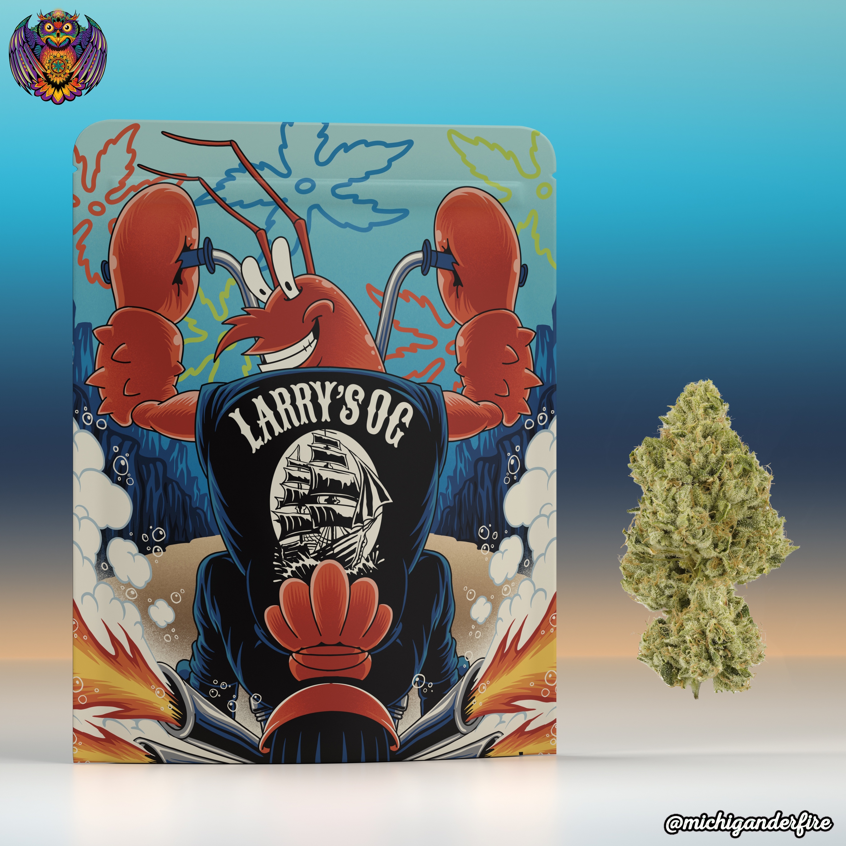 Photograph of product: Larrys OG | 3.5G Bag