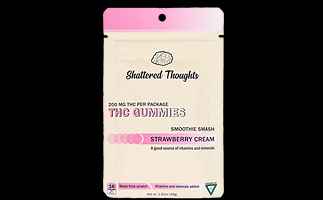 Photograph of product: Shattered Thoughts - Strawberry Cream Gummies 10-pck 200mg