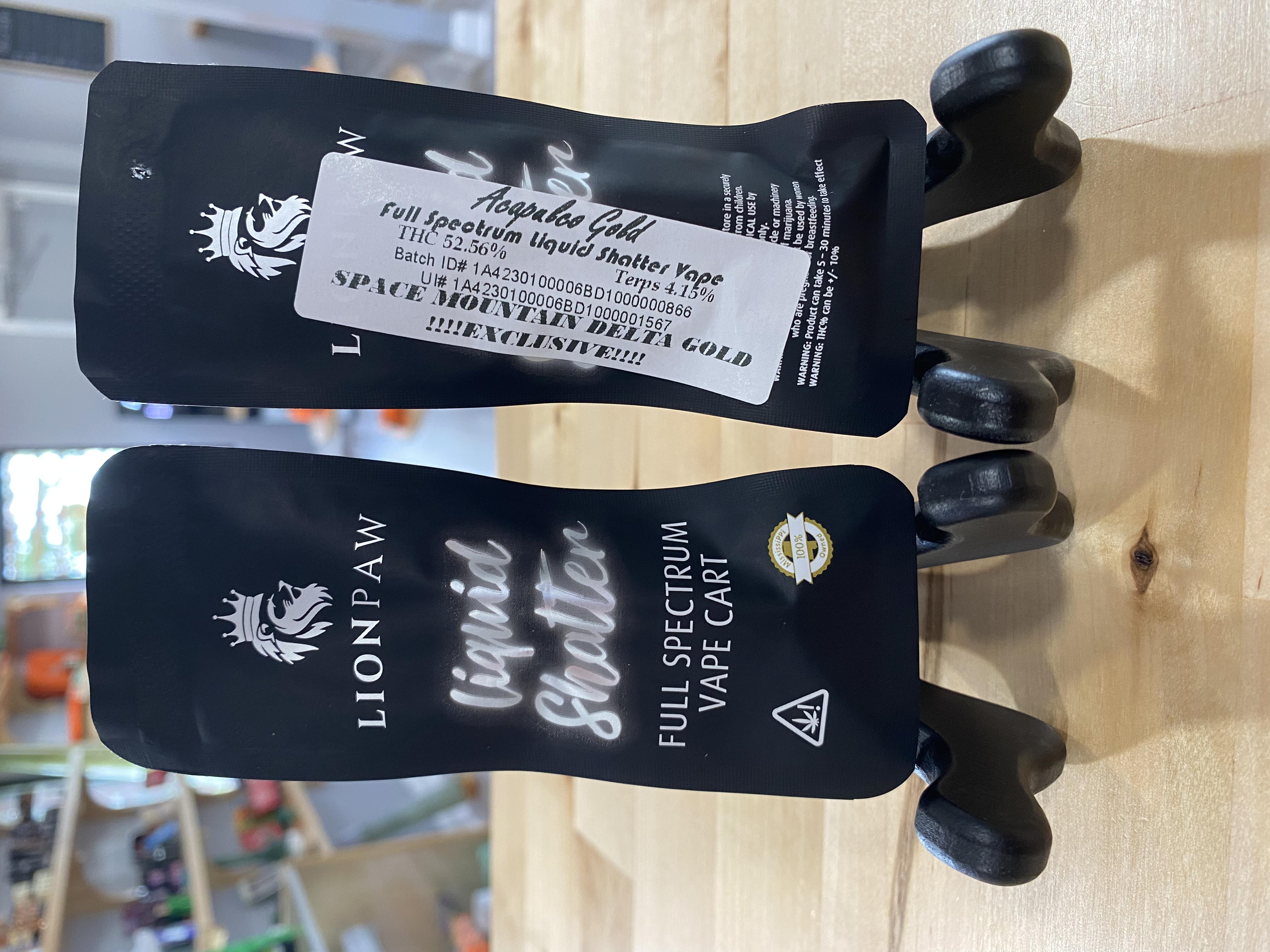 Photograph of product: Lion Paw | Acapulco Gold | Liquid Shatter  Vape Pen