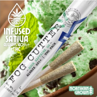 Photograph of product: Sour Sapphire OG  | 1g | 2pk | Infused Pre-Rolls