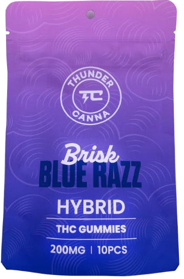 Photograph of product: Thunder Canna - Pink Grapefruit - 200mg Gummies (4x50mg)