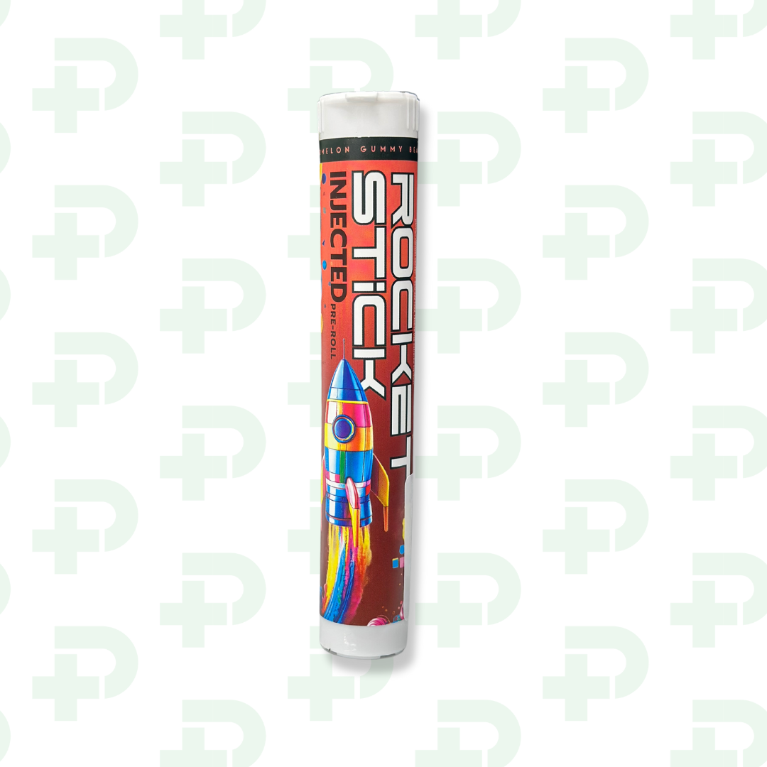 Photograph of product: Rocket Stick Infused Preroll - Watermelon Gummy Bears
