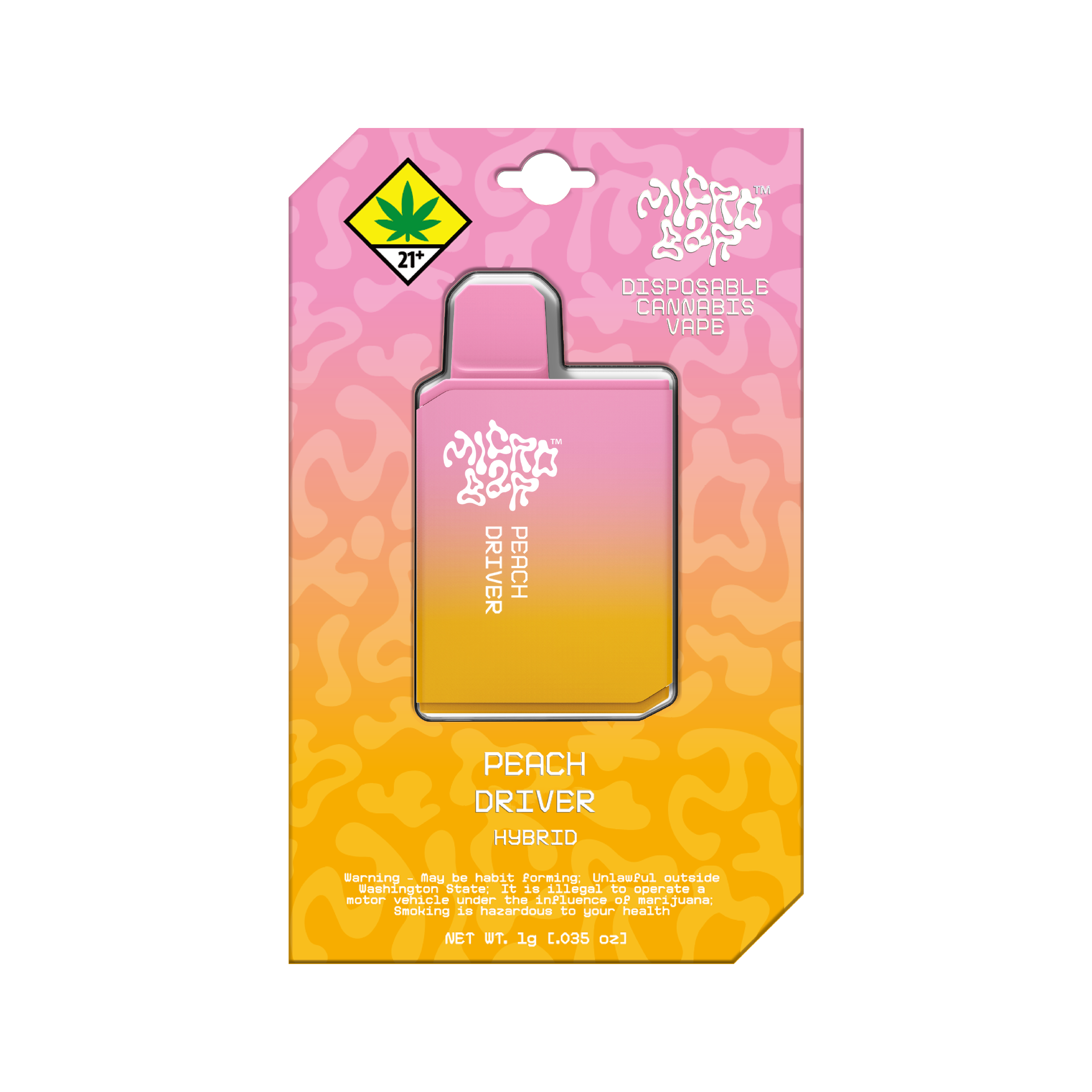 Photograph of product: Peach Driver Disposable | 1g