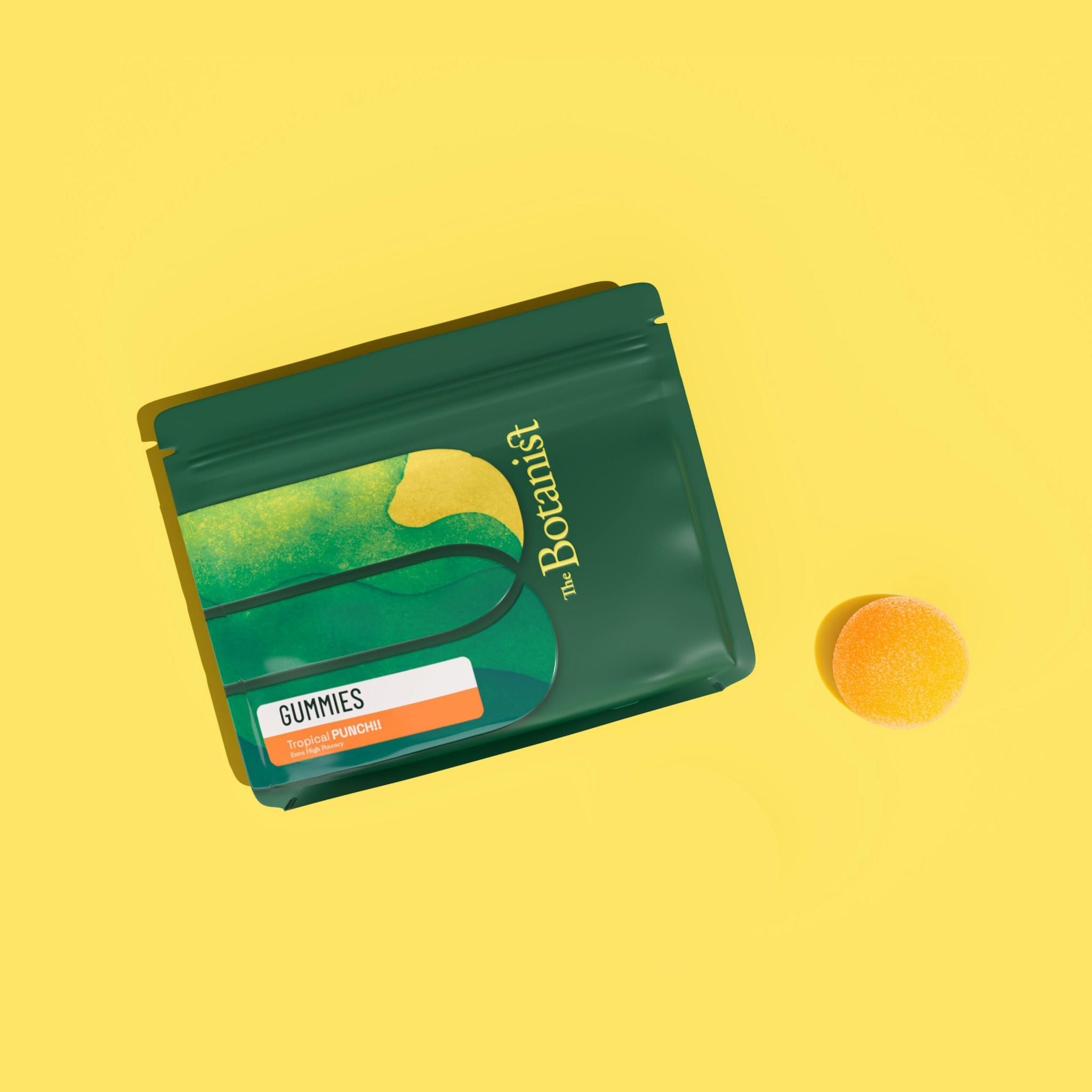 Photograph of product: THE BOTANIST Gummies 50mg: Tropical Punch 1pk