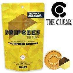 Photograph of product: The Clear - Gummies - Dripcees Tropical Coconut - 100 mg