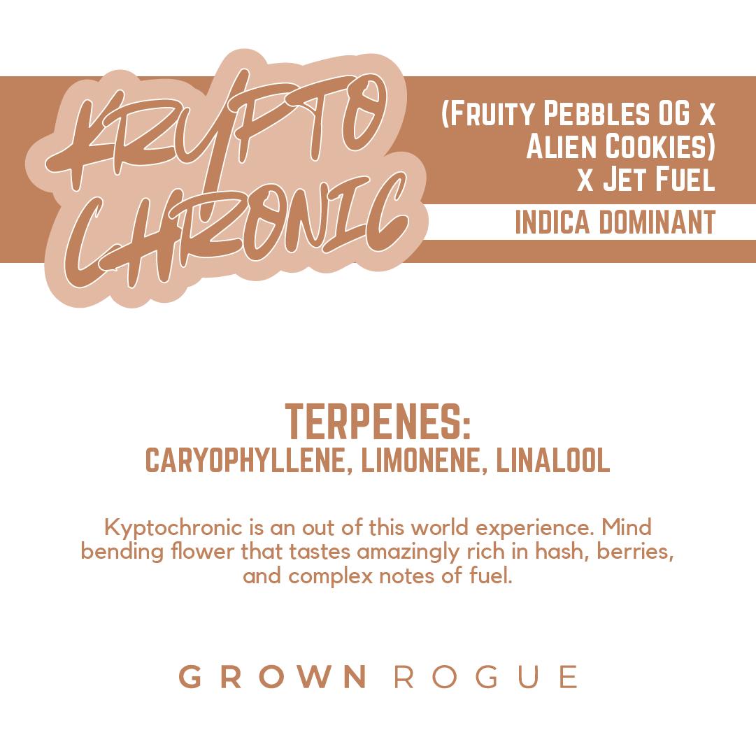 Photograph of product: Grown Rouge Flower 3.5g- Krypto Chronic