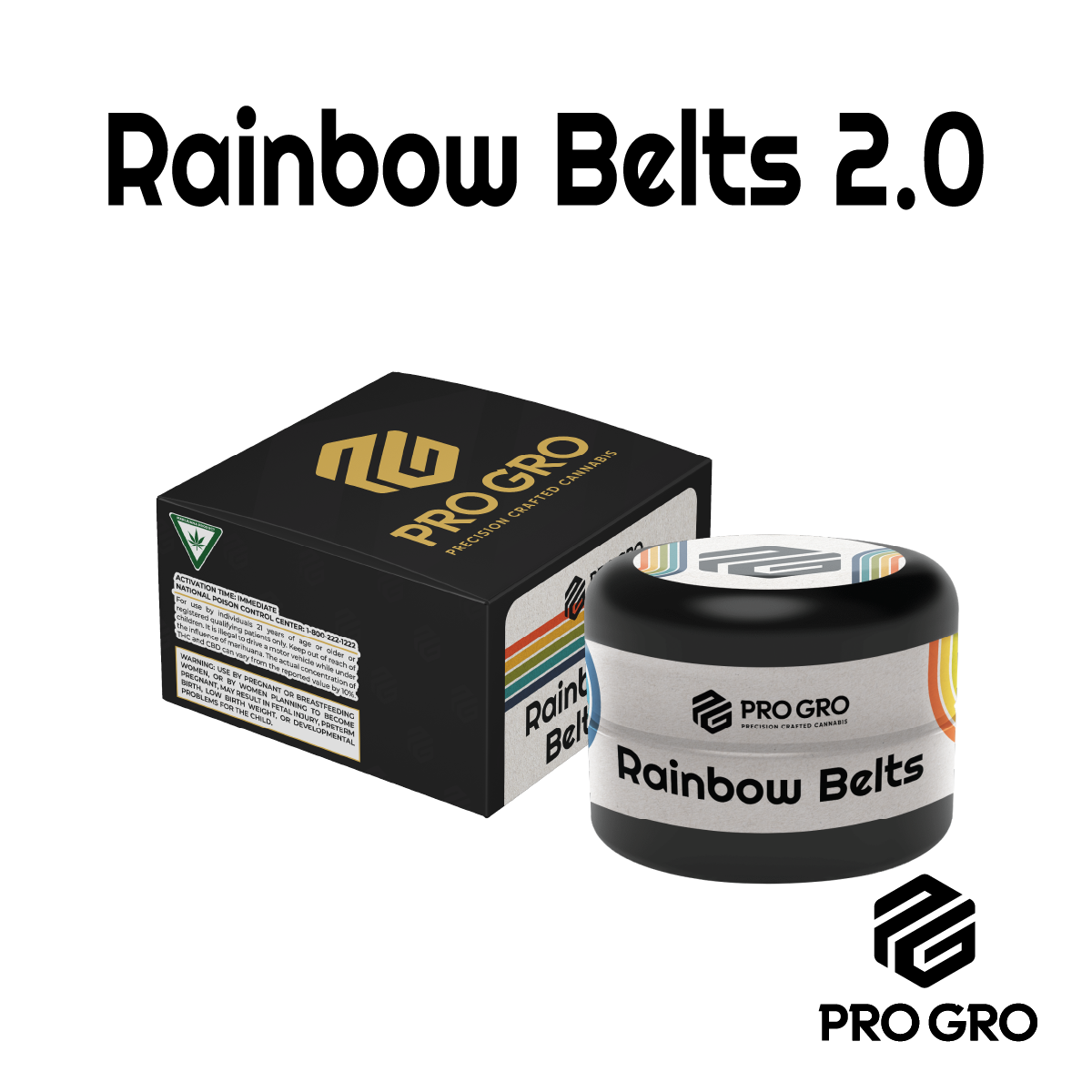 Photograph of product: ProGro Rainbow Belts Live Rosin | 1g