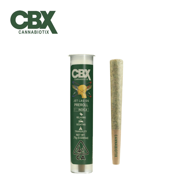 Photograph of product: CBX - Jet Lag OG - Pre-Roll - 0.75g - Jet Lag OG