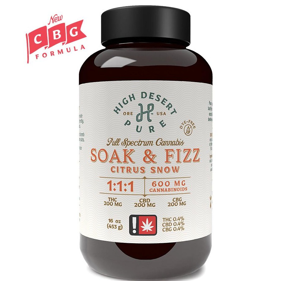 Photograph of product: Soak n' Fizz "Citrus Snow" 1:1:1 Infused Bath Salts | 16oz
