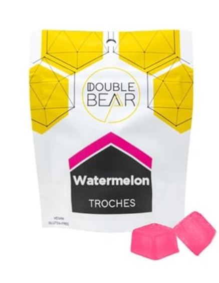 Photograph of product: Watermelon | 1:1 TH-oui:CBD 10mg Troches | 20pk