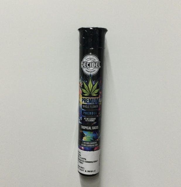 Photograph of product: Tropical Oasis 0.75g Pre-roll - 