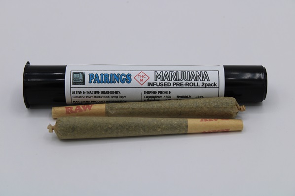 Photograph of product: SGM - Pairings - Infused Prerolls - Sour Housley/Layer Cake - 2pk