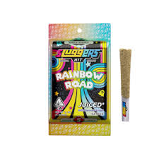 Photograph of product: Sluggers Iced Infused Preroll Pack Rainbow Beltz