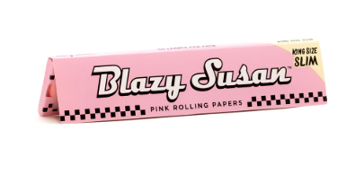 Photograph of product: Blazy Susan Pink Rolling Papers | King Size Slim