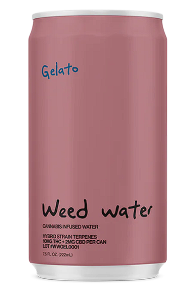 Photograph of Product: Weed Water Yuzu Peach Deez Sparkling Water Single (S)