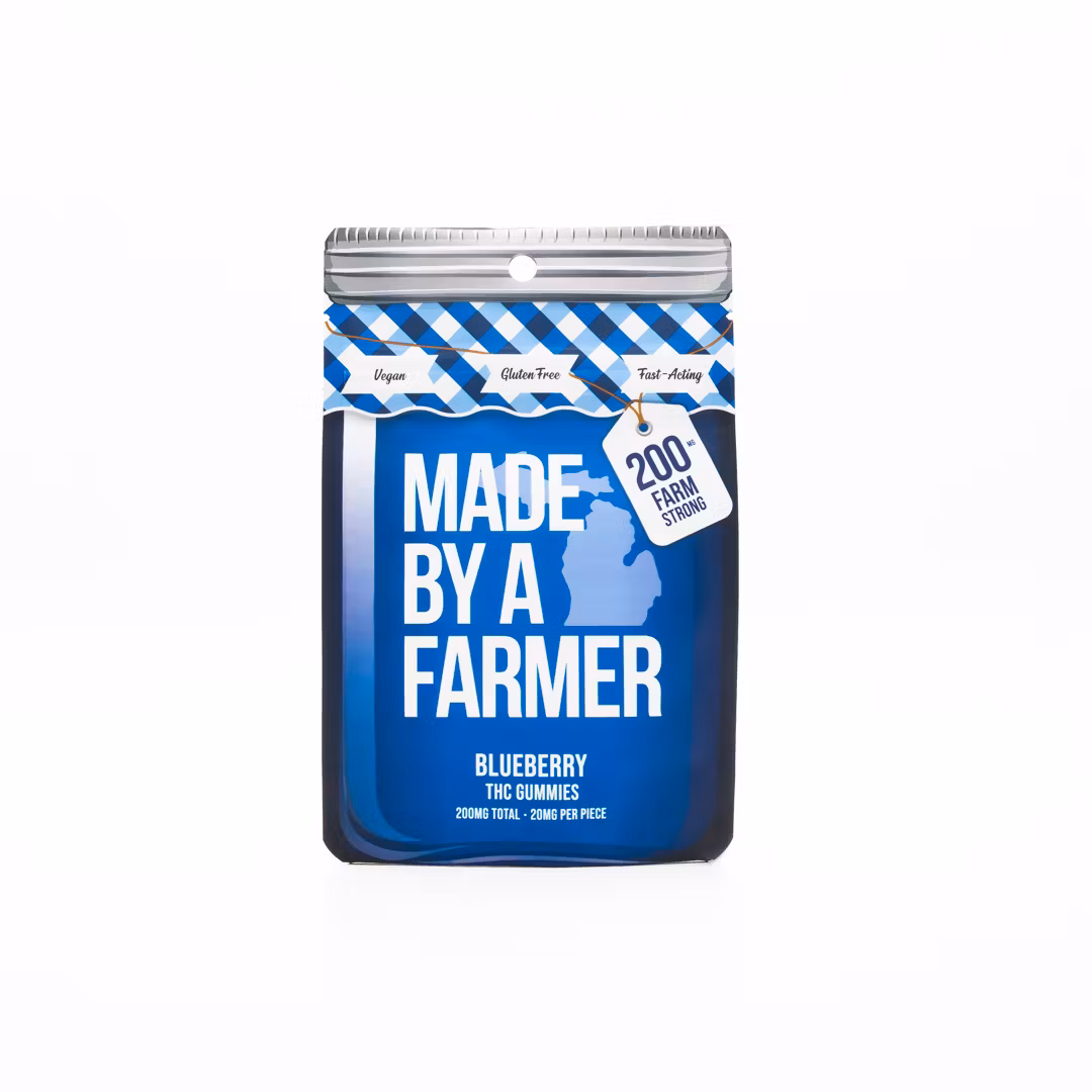 Photograph of product: Made By A Farmer | Blueberry | 200MG Gummies (Vegan)