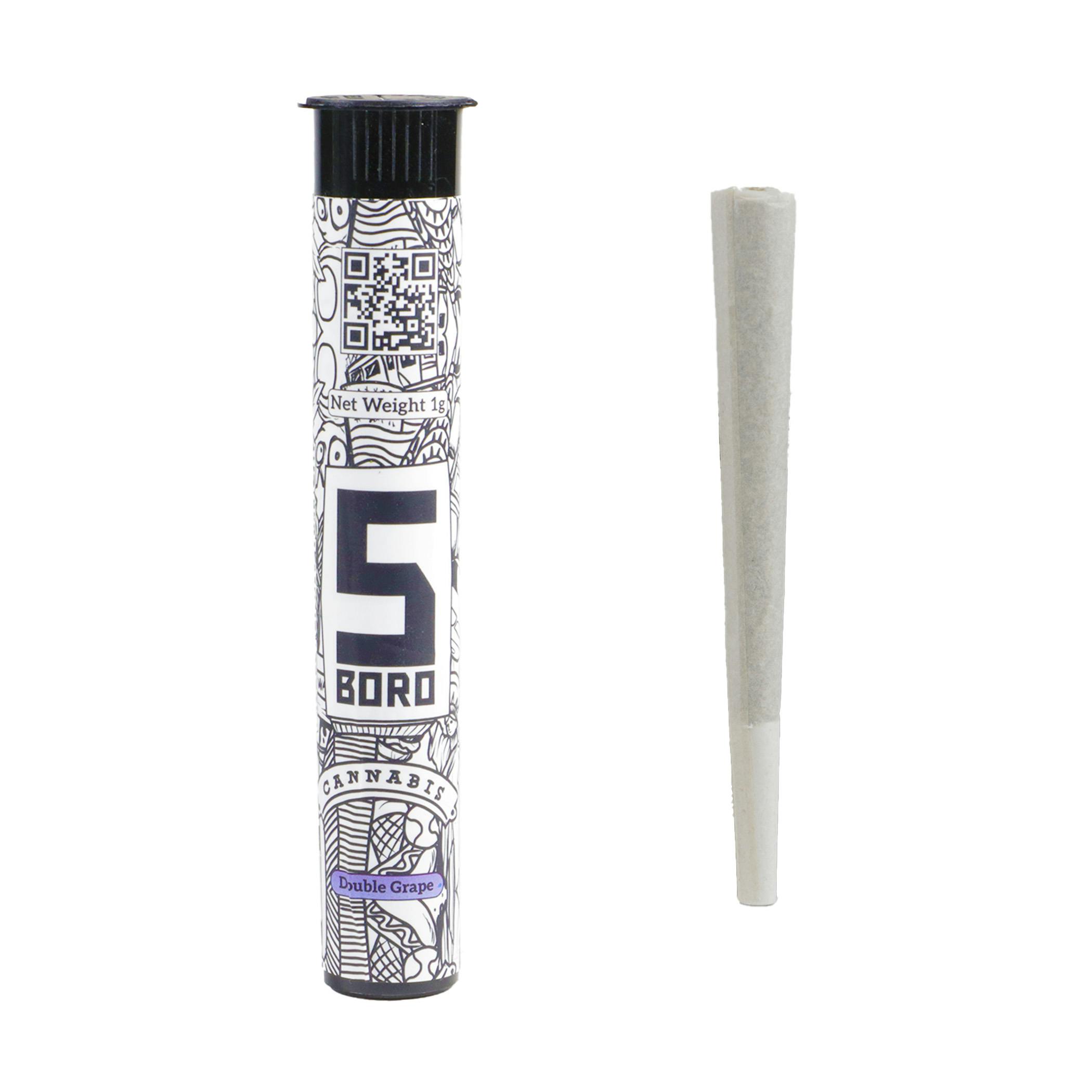 Photograph of Product: 5Boro | Double Grape Pre-roll, 1g