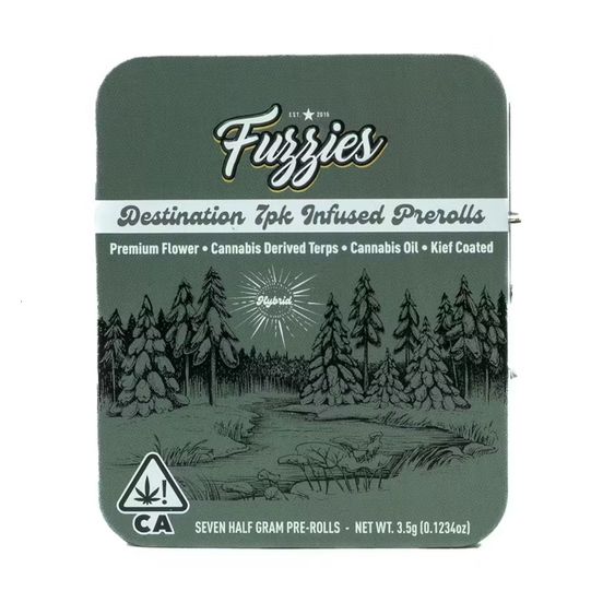 Photograph of product: Fuzzies - Dogwalker OG 7pk - 3.5g Infused Prerolls - 