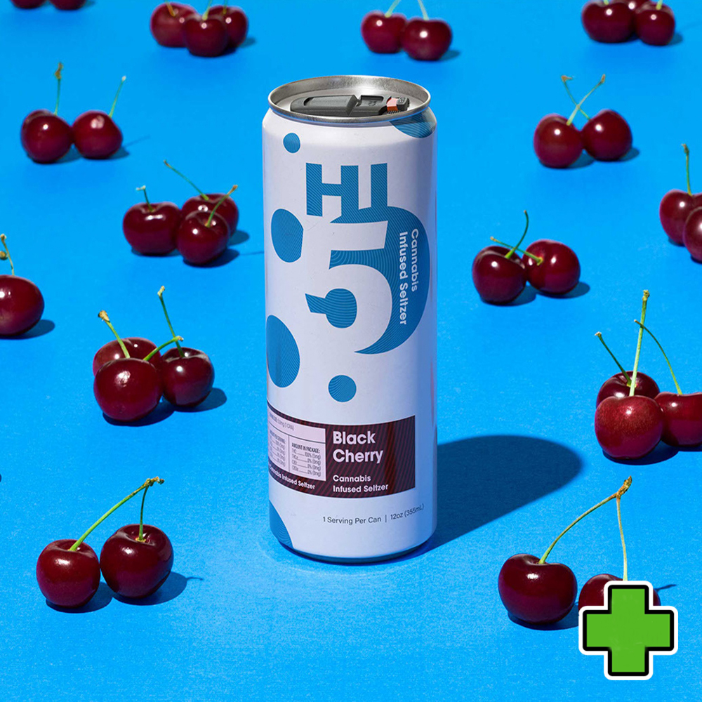 Photograph of product: Black Cherry Seltzer [HIGH-DOSE] (38mg) (4pk) (6 for $75)