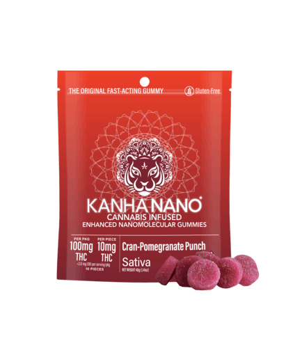 Photograph of product: Cranberry Pomegranate Punch Nano Sativa Gummies | 100mg/10pc