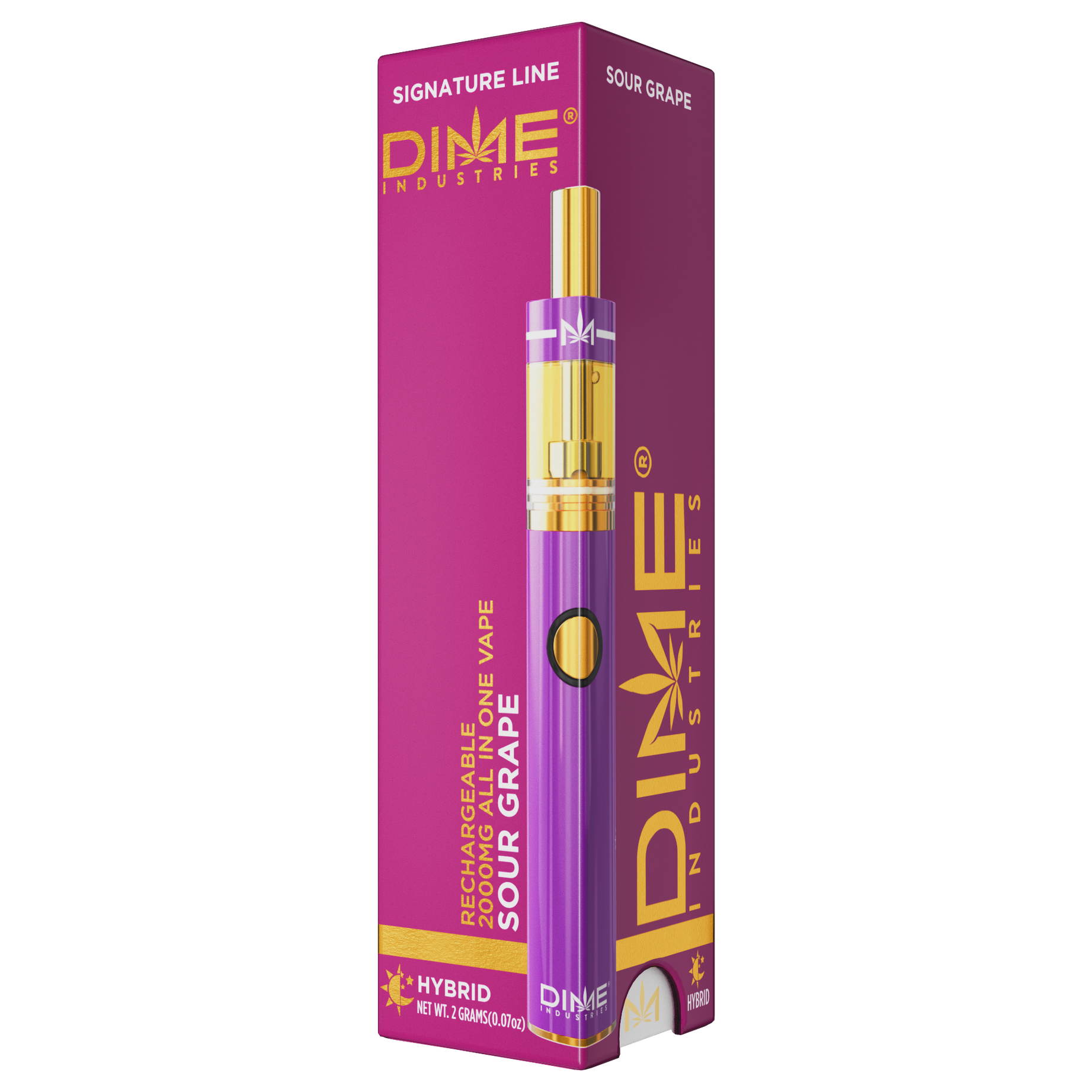 Photograph of product: Dime Signature All-In-One Disposables - Sour Grape
