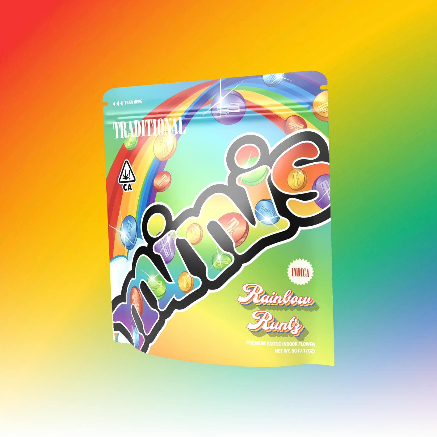 Photograph of product: TRADITIONAL - TCO | MINIS | RAINBOW RUNTZ - 1g