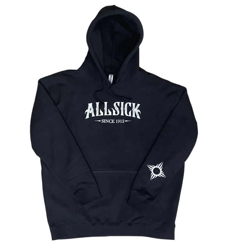 Photograph of product: ALL SICK New Mexico - Black Hoodie